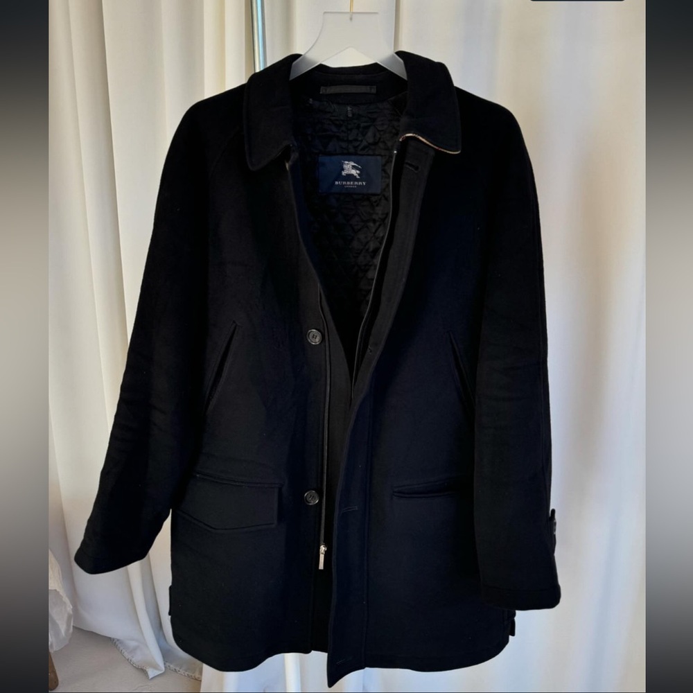 WOMEN’S BURBERRY BLACK WOOL COAT SIZE S